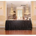 thumbnail image 4 of SquarePie Sequin Tablecloth 60 x 102 Inch Black Sparkly Table Cloth for Halloween Wedding Party, 4 of 5