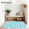 thumbnail image 3 of ODIKA 8x10 Machine Washable Non-Slip Area Rug, Nautical Wave Mosaic Rhythmic Flowing Contemporary Ultra Soft Rug, None, 660643, 3 of 7