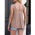 thumbnail image 5 of Zeagoo Women Spaghetti Strap Tank Tops V Neck Eyelet Embroidery Loose Fit Casual Summer Tops, 5 of 5