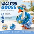 thumbnail image 5 of Summer Bikini Goose Outfit for 7 Inch Desktop Goose, Mini Beach Costume Set with Straw Hat Sunglasses Swim Ring, Cute Holiday Accessories, 5 of 7