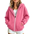 thumbnail image 3 of Kids Hooded Sweatshirt Jacket, Boys Girls Zip Up Hoodie with Pockets, Long Sleeve Casual Pullover Hoodie Outerwear for Toddler Children Fall Winter Wear, 3 of 9