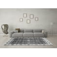 thumbnail image 3 of Ahgly Company Indoor Square Abstract Gray Modern Area Rugs, 5' Square, 3 of 4