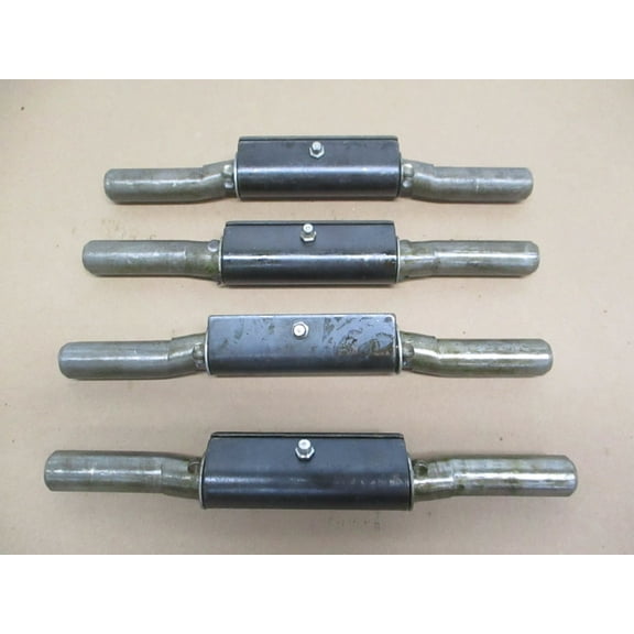 (4) Trailer Ramp Door Hinges / Weld On / 1" x 10" / Grease Fitting / 9 ga. Steel