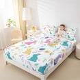 thumbnail image 4 of Erosebridal Cartoon Rabbit Kids Bed Sheets, Cute Easter Eggs King Sheets, 4pcs, 4 of 5
