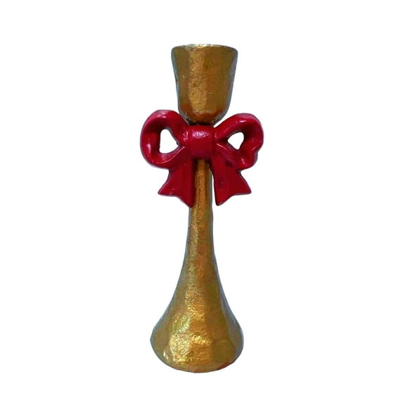 Candelabro clásico de hierro forjado, elegante diseño para sala de estar. rojo