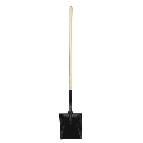 Expert Gardener Square Transfer Shovel, Steel Blade, Wood Handle