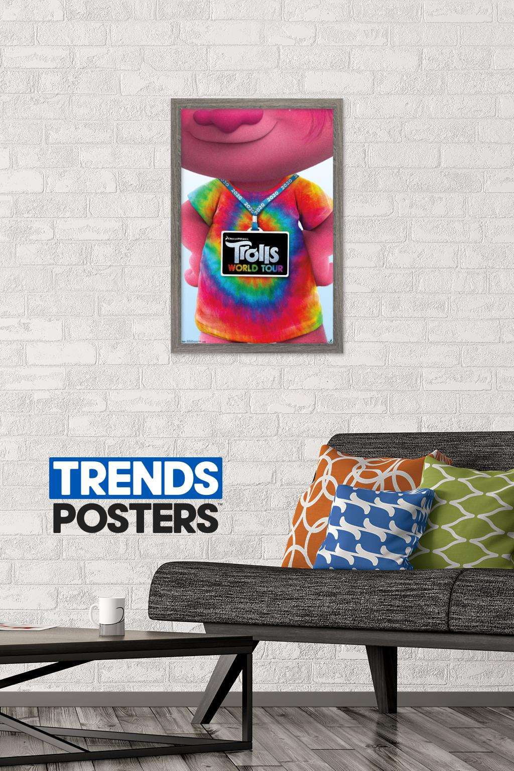 DreamWorks Trolls 2 - Teaser Wall Poster, 14.725" x 22.375", Framed