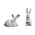 thumbnail image 3 of 2 Piezas Conejo Figuras Esculturas Animales Decorativas Ornamentos de Resina Diseño Encantador Adecuadas para Regalo Decoración Hogar Oficina Jardín, 3 of 7
