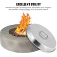 thumbnail image 6 of ChaoLink 20x20 Inch Fire Pit Cover, Stainless Steel, Campfire Compatible with Handle for Outdoor Patios, 6 of 8