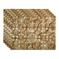 thumbnail image 2 of FASÃ„DE Traditional Style/Pattern 1 Decorative Vinyl 18in x 24in Backsplash Panel in Bermuda Bronze (5 Pack), 2 of 15