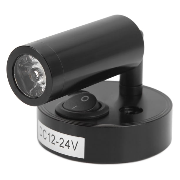Lámpara de pared para lectura LED giratoria para litera, 12-24 V, 3 W, para mesita de noche, diseñada para el futuro
