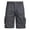 Dark Gray, variant on Mens Cargo Shorts Cotton Twill Quick Dry Lightweight Relaxed Fit Outdoor Work Hiking Shorts with 6 Pockets Camouflage L