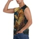 thumbnail image 3 of Fotbe Leopard Reading Tarot Cards Men's Camiseta sin Mangas Estampada para Hombres, Playera Casual para Gimnasio, Entrenamiento, Playa-3X-Large, 3 of 7