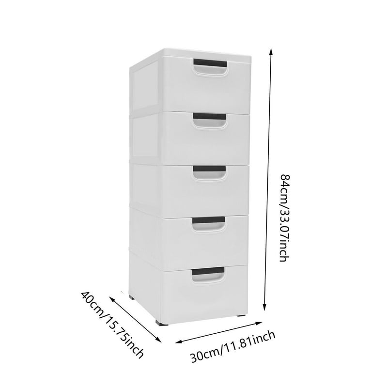 Closet Drawers Tall Dresser Organizer Vertical Clothes Storage Tower 5- Drawer
