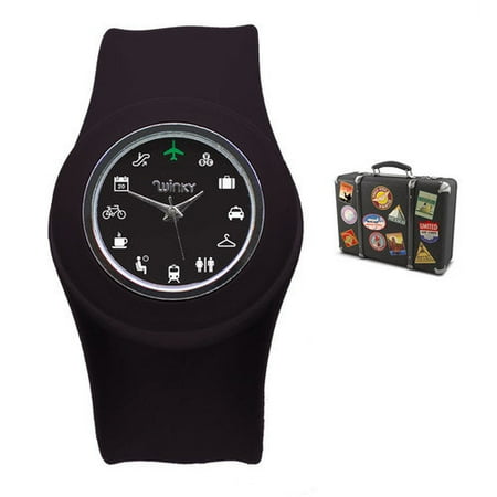 Winky Designs Iconic Slap Watch (Black)