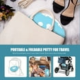 thumbnail image 6 of Portable Potty for Toddler Travel Foldable Potty Seat for Toddler Training Toilet for Kids Boys Girls Car Potty on The Go Potty Travel Potty Chair for Camping Park Indoor/Outdoor -15PCS Cleaning Bags, 6 of 6