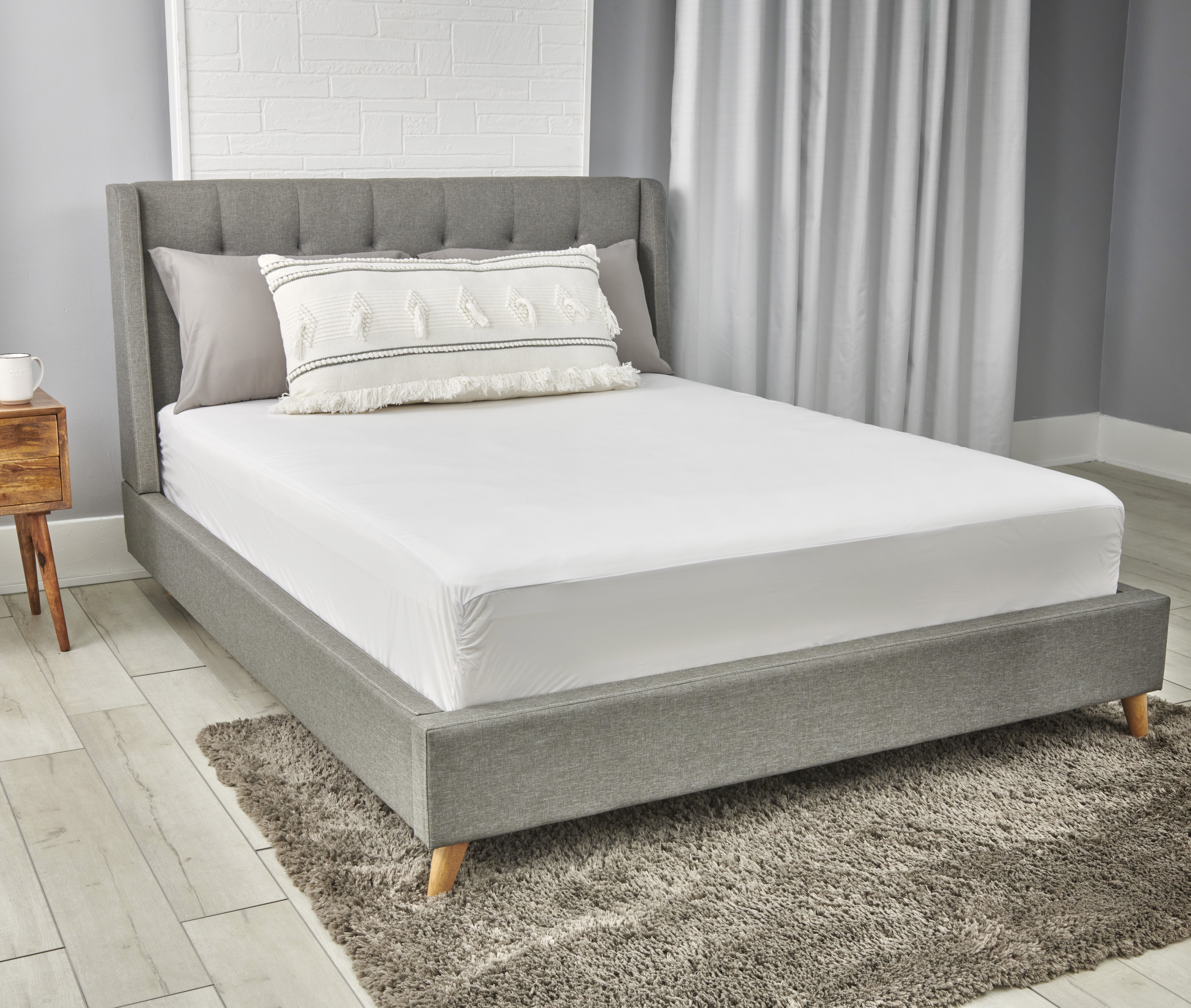 Protège-matelas AllerEase Maximum, grand lit double – À glissière, Imperméable, Barrière contre les allergènes