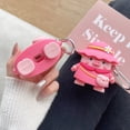 thumbnail image 4 of For Apple Airpods 3rd 2021/1/2/Pro Shockproof Cute 3D pink hat backpack piggy Case with pendant Cover, 4 of 5