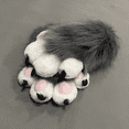 thumbnail image 3 of Cabeza de fursuit, disfraz de cabeza de animal barato, cabeza peluda de gato, disfraz de cabeza de perro lindo, disfraz de juego de rol de Halloween, cabeza de fursuit kemono, 3 of 5