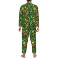 thumbnail image 3 of Mens Pajamas Set - Cute Christmas Stocking Bear Comfy Long Sleeve Button Up Pajama Sets for Men 2 Piece, Soft Sleepwear Nightwear Pjs Lounge Sets for Men with Pockets, 3 of 5