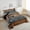 Brown Black, variant on Erosebridal Happy Camping Bedding Twin Comforter Set,Lodge Cabin Down Comforter,River House Bedding Sets Twin with Comforter,Microfiber Boys Bedroom Decor,Reversible,3pcs