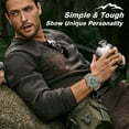 thumbnail image 2 of Men's Digital Sports Watch With Stopwatch/Alarm/Dual Time/ LED Backlight Outdoor Sports Waterproof Watch PU Strap Gifts for Man Christmas Gifts, 2 of 9