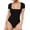 Black-Square Neck, variant on Body Suit Tummy Control Bodysuit Deep V Neck Short Sleeve Tops Black Bodysuits for Women Clothing