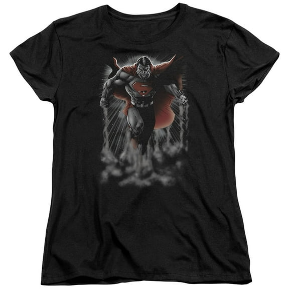 Superman Above The Clouds Women's T-Shirt Black
