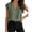 Army green, variant on Women's V Neck Chiffon Blouses Cap Sleeve Shirts Casual Loose Work Office Solid Tops