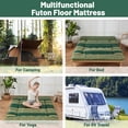 thumbnail image 6 of Zelladorra Japanese Floor Mattress, Futon Mattress with Portable Storage Bag, Roll Up Mattress Thick Tatami Mattress Suitable for Camping, Guest Room (Bohemian Green, Full), 6 of 9