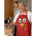 thumbnail image 5 of Tstars Turkey Face Funny Thanksgiving Cooking Team Apron for Men Women One Size Red, 5 of 6