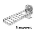 thumbnail image 2 of Foldable Storage Rack Suction Cup Travel Clothes Drying Rack Wall Mount Clothes Hanger Space Saving Balcony Cloth Drying Rack, 2 of 11