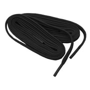 Black 72 Inch 183 cm Long lasting Narrow style flat oxford boot shoelaces 6mm wide (2 pair pack)