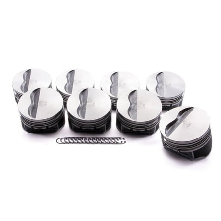 Kb Performance Pistons SBC Flat Top Piston Set 4.060 Bore -5cc