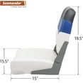 thumbnail image 4 of Seamander Fishing Boat Seats, White/Blue/Dark Grey, Folding Seats, 2 Count, 4 of 6