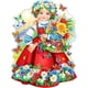 thumbnail image 1 of Pintura de diamante (DB7120) Chica cuadrada con kits de flores Artes de bricolaje (A3550) 50x70cm Hugtrwg Para estrenar, 1 of 1