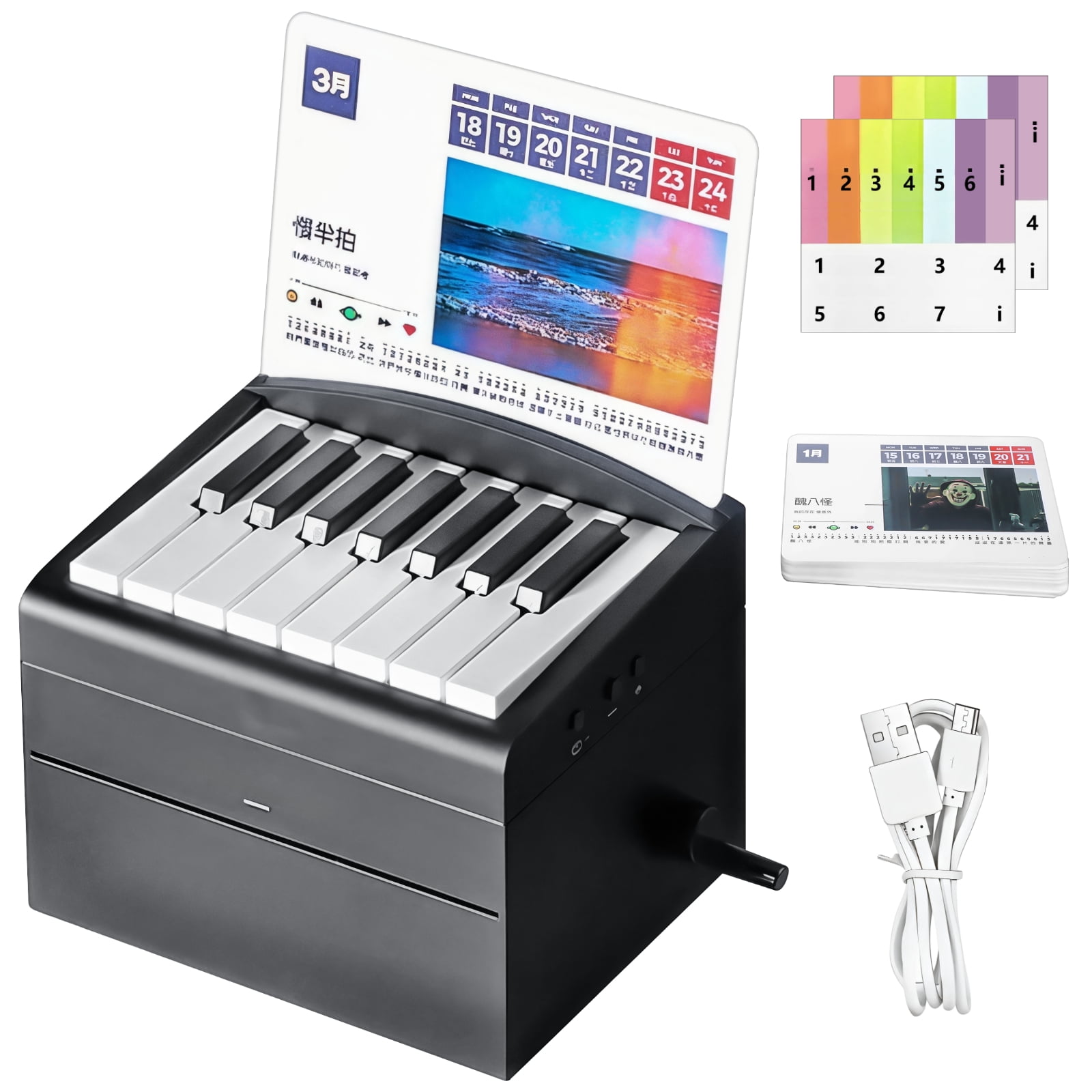 Mini Calendario De Escritorio 2024, Enero De 2024 A Diciembre De 2024 Calendario De Escritorio Pequeno Minihorario Diario Para La Escuela La Oficina En Casa