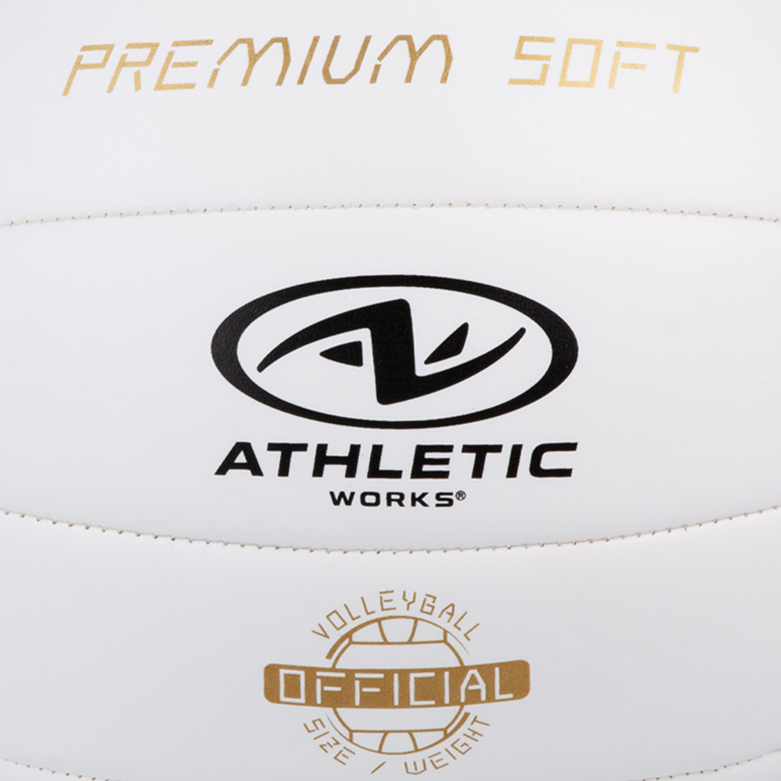 Athletic Works Size 5 Premium Soft Volleyball, White