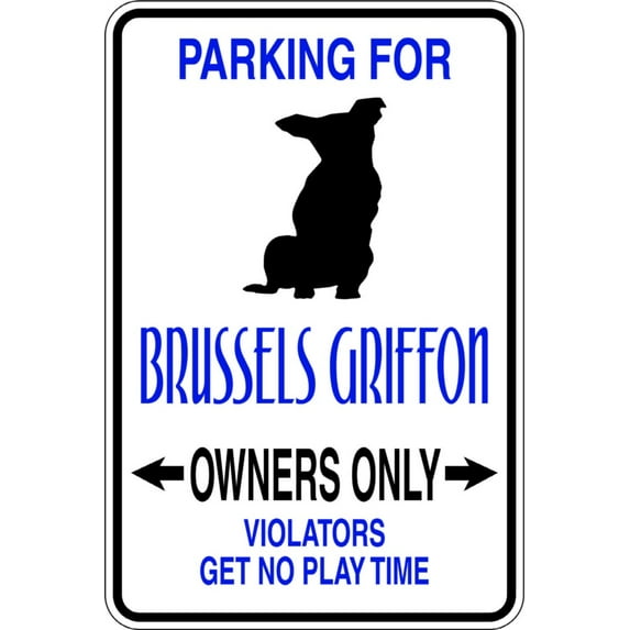 Custom Wall Decal Parking For Brussels -Parking Signs - - Vinyl Wall Sticker : 9 X18"