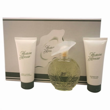 Histoire D'Amour by Aubusson for Women - 3 Pc Gift Set 3.4oz EDT Spray, 3.4oz Body Lotion, 3.4oz Shower Gel