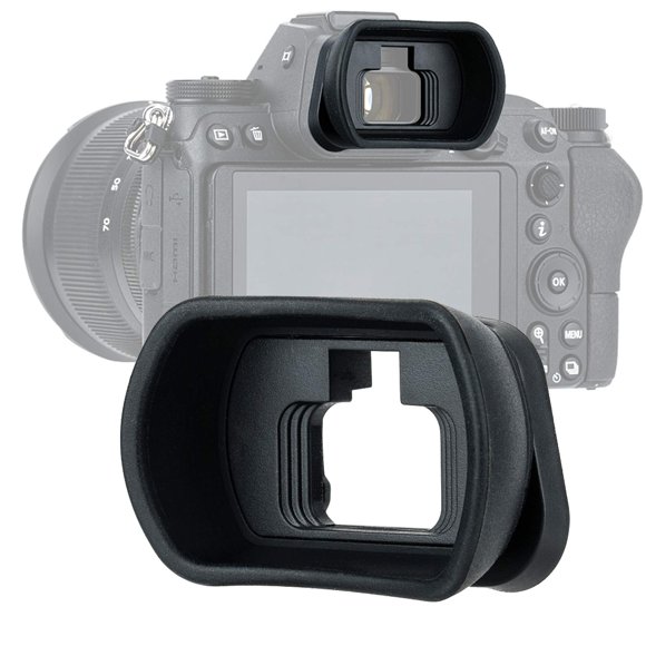 JJC KIWIFOTOS Tasse Ergonomique Longue pour Appareil Photo pour Nikkor Z5 Z6 Z7 Z6II Z7II, Tasse à Yeux, Visière de Remplacement DK-29, Silicone Souple, 50 * 33 * 21mm, Compatible avec Nikon Z6 II Z7 II Z6 Z7 Z5