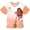 Coral orange, moana, variant on Disney Minnie Mouse Mesh Soccer Jersey T-Shirt Toddler to Big Kid