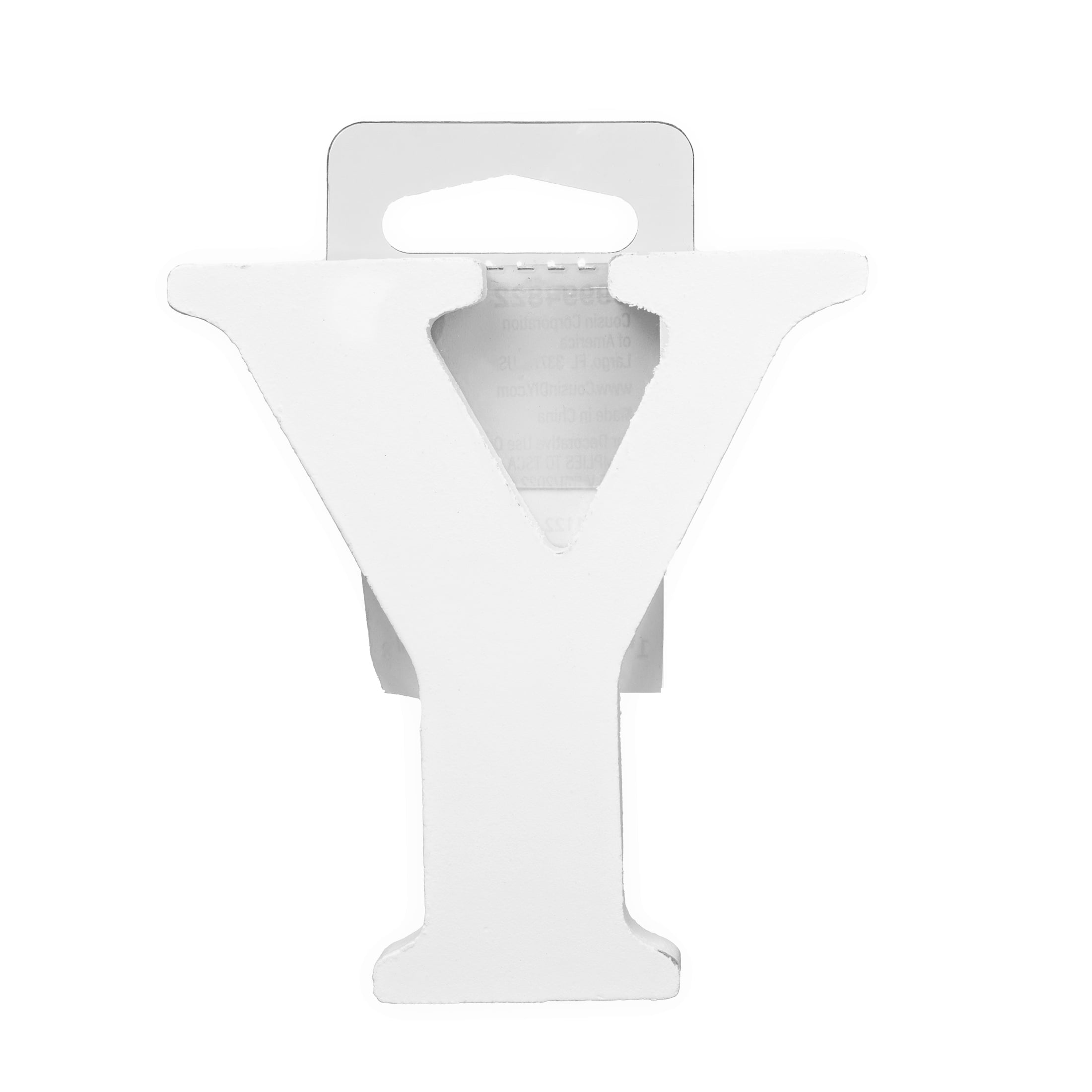 Hello Hobby 3" White Wood Letter "Y"