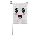 thumbnail image 1 of KDAGR Adorable Kawaii Cute Happy Face Mouth and Cheeks Caricature Cartoon Garden Flag Decorative Flag House Banner 12x18 inch, 1 of 2