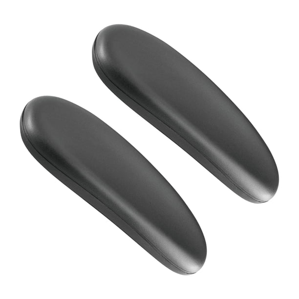 Reemplazo de almohadillas para reposabrazos de silla de juegos, fácil de instalar, accesorios duraderos de línea Simple, cuero PU negro, Universal, 2 255x95 cm