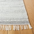 thumbnail image 3 of SAFAVIEH Striped Kilim Mihaela Striped Polyester Area Rug, Grey/Ivory, 5' x 8', 3 of 8