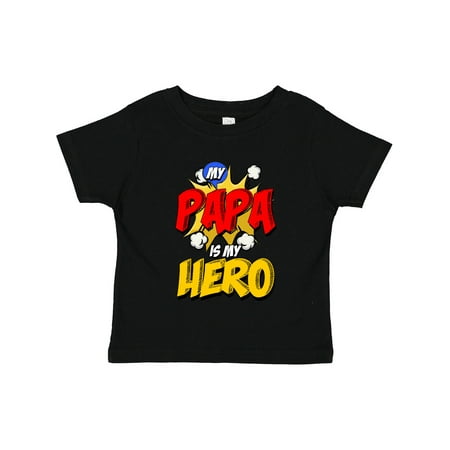

Inktastic Papa is My Hero Gift Toddler Boy or Toddler Girl T-Shirt