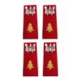 thumbnail image 4 of Wosthever 4 unidades/juego de cubiertos de árbol de Navidad, tenedor, soporte para cuchara, vajilla, bolsa de almacenamiento de dulces, fiesta de festival Kits de decoración para fiestas Wosthever HA068876-00B, 4 of 6