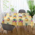 thumbnail image 3 of Yayeee Tablecloths 54" x 54" Rectangle Wrinkle Resistant Party Table Cover, Pineapple Love, 3 of 8