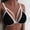 Black, variant on Teissuly Womens Sexy Pure Bralette Pure Three Quarters Unpadded Bra
